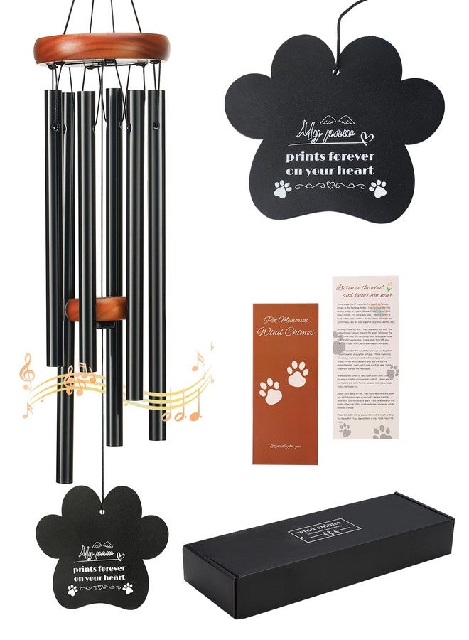 wtisan Dog Memorial Gifts for Loss of Dog, 26" Metal Pet Memorial Wind Chimes, Pet Memorial Gifts for Dogs and Cats, Loss of Dog Sympathy Gift, Pet Bereavement Remembrance Gift Dog with Poem Card for Cat - Image 1